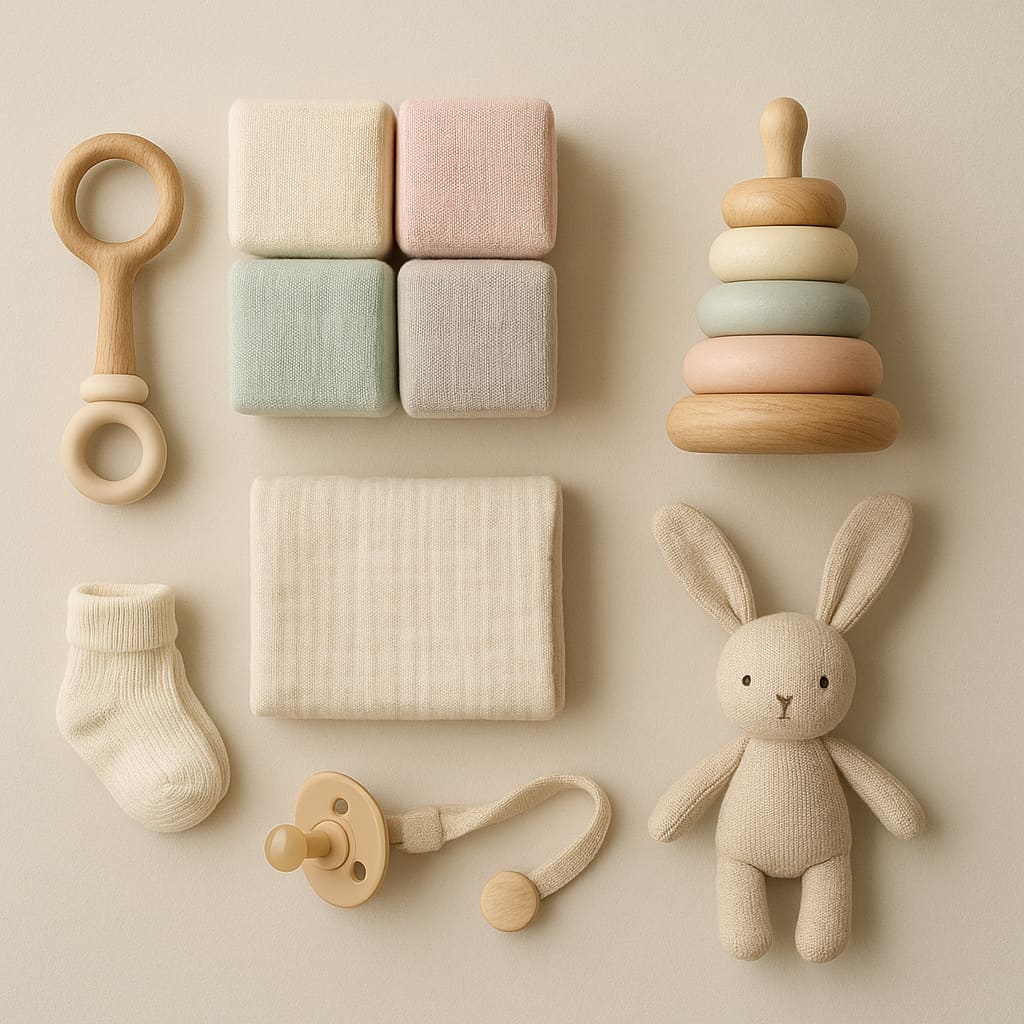 Baby Essentials und Spielzeug